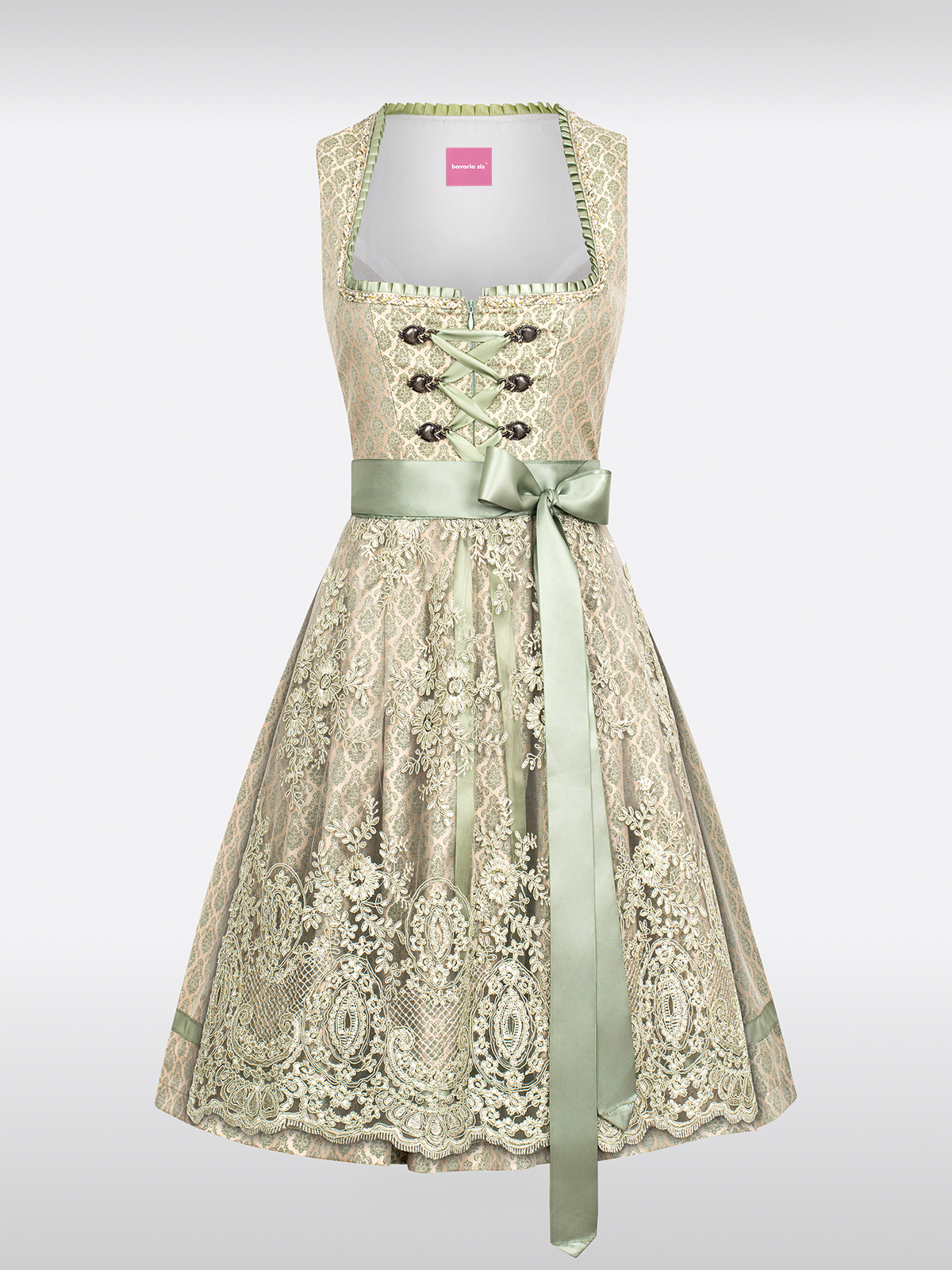 Groen, wat traditioneel Dirndl is